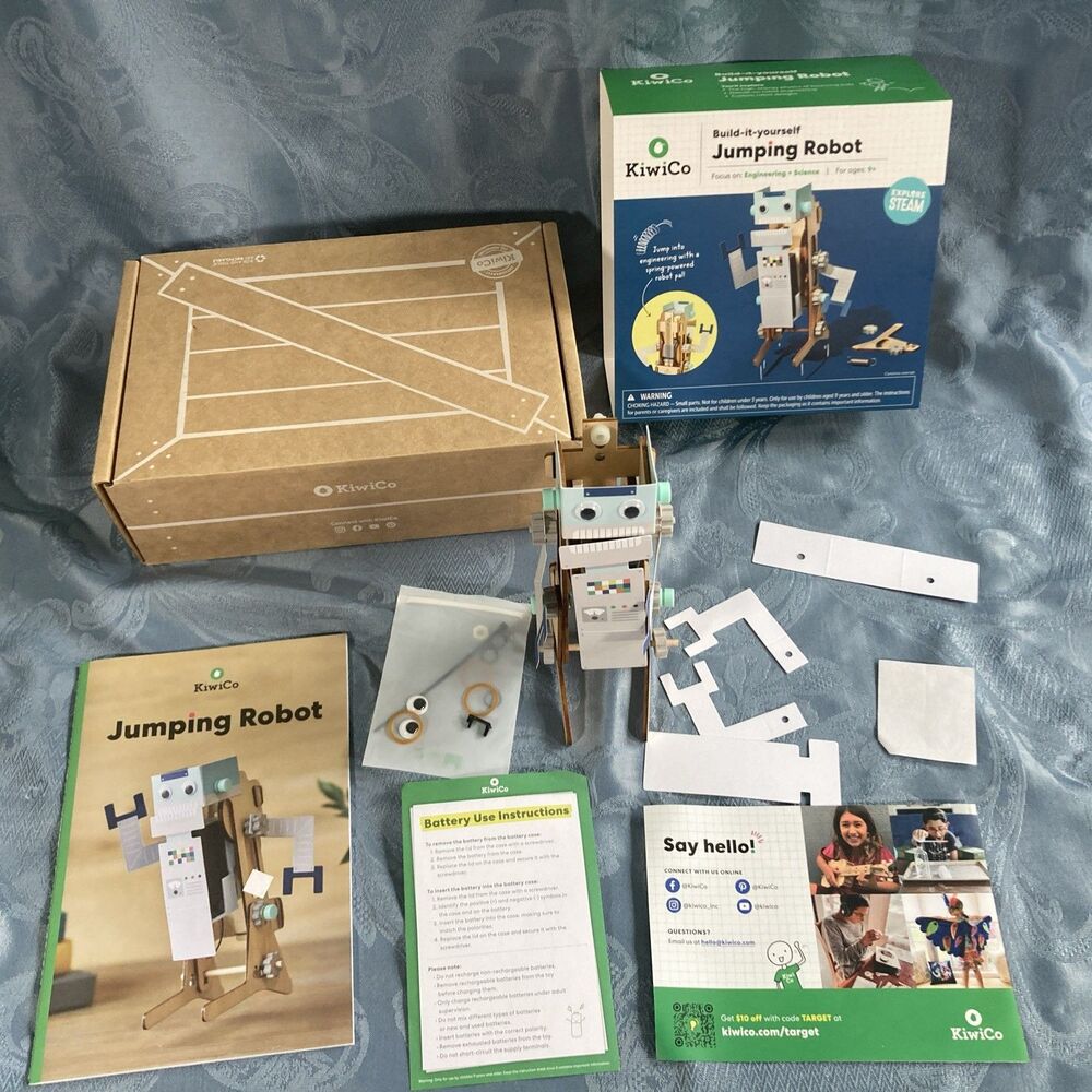 KiwiCo Kiwi Science Kit Built-it-yourself Jumping Robot Set (2024) STEM